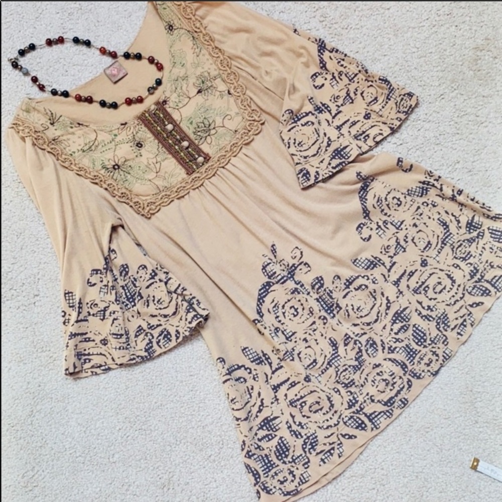 Language Los Angeles cotton knit scoop tunic